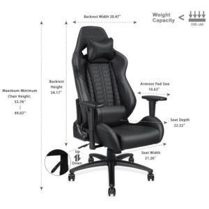 Anda Seat Dark - Full PVC Leather 4D Armrest Kingsize Gaming Chair - Ảnh 6
