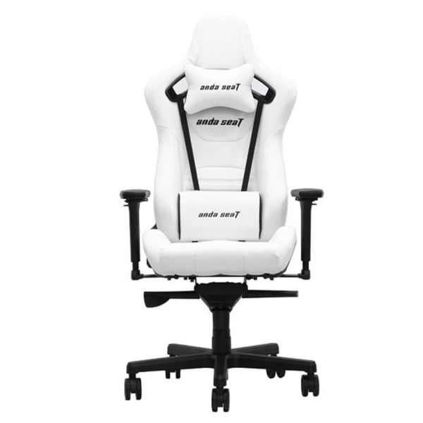 Anda Seat Infinity King Pure White - Full PVC Leather 4D Armrest Gaming Chair