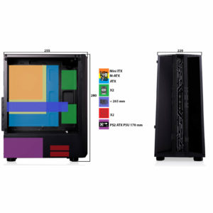 Infinity Denki Pro - Tempered Glass Gaming Case - Ảnh 8