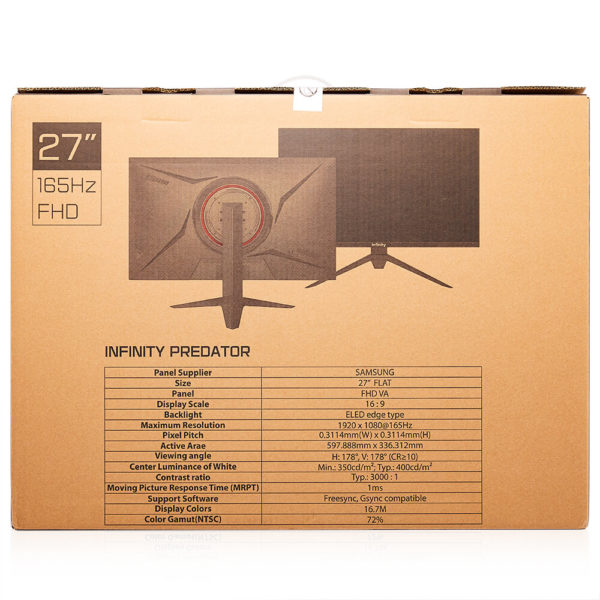 Infinity Predator - 27" Full HD 165Hz Gaming mornitor - Hình ảnh 16