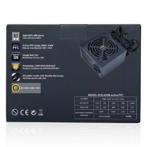 Infinity Eco 650w - 80 Plus - Active PFC - Single Rail - Ảnh 2