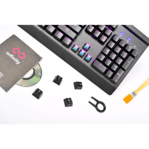 Phím cơ gaming RGB Infinity Azure Blue Switch - Ảnh 5