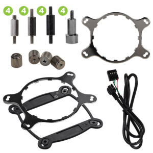 EVGA CLC 360mm All-In-One RGB LED CPU Liquid Cooler - 3x FX12 120mm PWM Fans - Ảnh 6