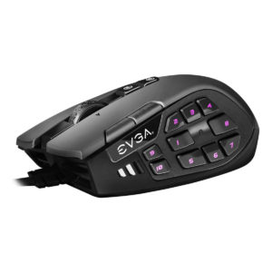 EVGA X15 MMO Gaming Mouse - 8k - Wired -  Black -  Customizable - 16,000 DPI - 5 Profiles - 20 Buttons - Ergonomic - Ảnh 2