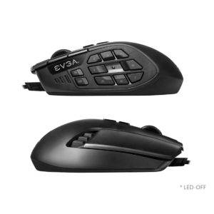 EVGA X15 MMO Gaming Mouse - 8k - Wired -  Black -  Customizable - 16,000 DPI - 5 Profiles - 20 Buttons - Ergonomic - Ảnh 5