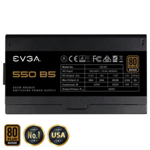 EVGA 550 B5 - 80+ BRONZE 550W -  Fully Modular - Ảnh 3