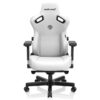 Andaseat Kaiser 3 Cloudy White – Size L/XL - Premium PVC Leather Gaming Chair