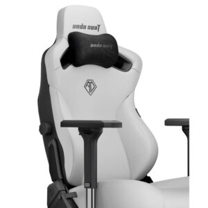 Andaseat Kaiser 3 Cloudy White – Size L/XL - Premium PVC Leather Gaming Chair - Ảnh 4