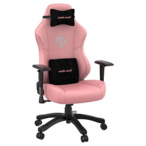 Andaseat Phantom 3 Creamy Pink – Premium PVC Leather Office Gaming Chair - Ảnh 4